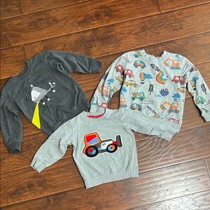 Kids Graphic Sweatshirts - Gray, Multicolor 3-4T boys sweater bundle set toddler